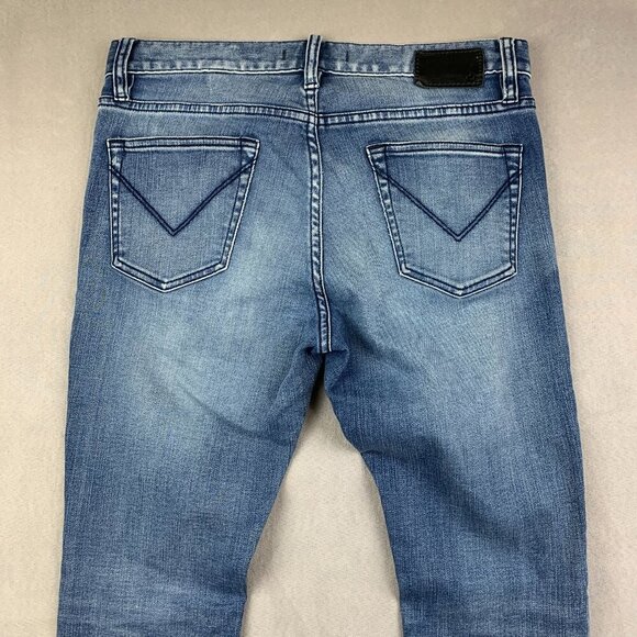 John Varvatos USA Mens Pants 30 Blue Jeans Wight Skinny Cotton Stretch 30x32 - Picture 13 of 14